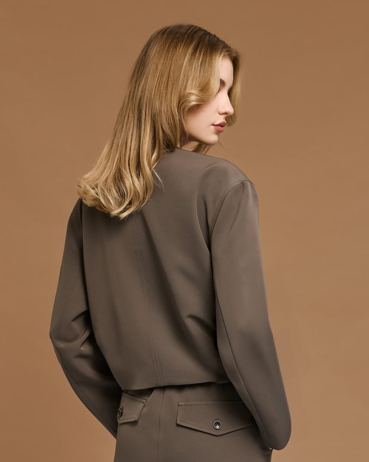 Τζάκετ κοντό με τσέπες Access Fashion