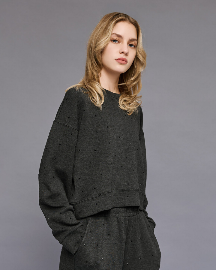 Μπλούζα φούτερ με στρας Access Fashion