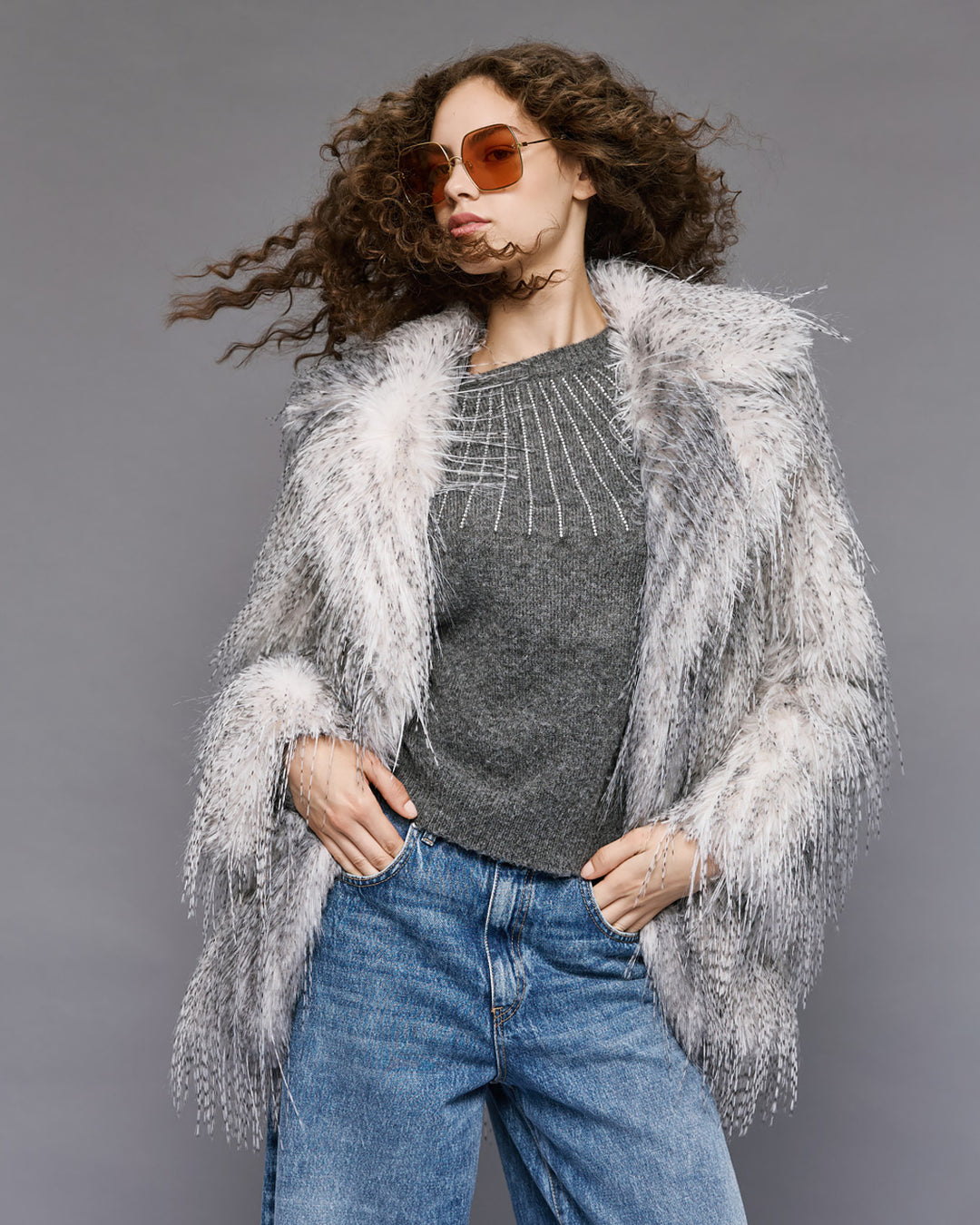 Γούνα με μακριά τρίχα Access Fashion