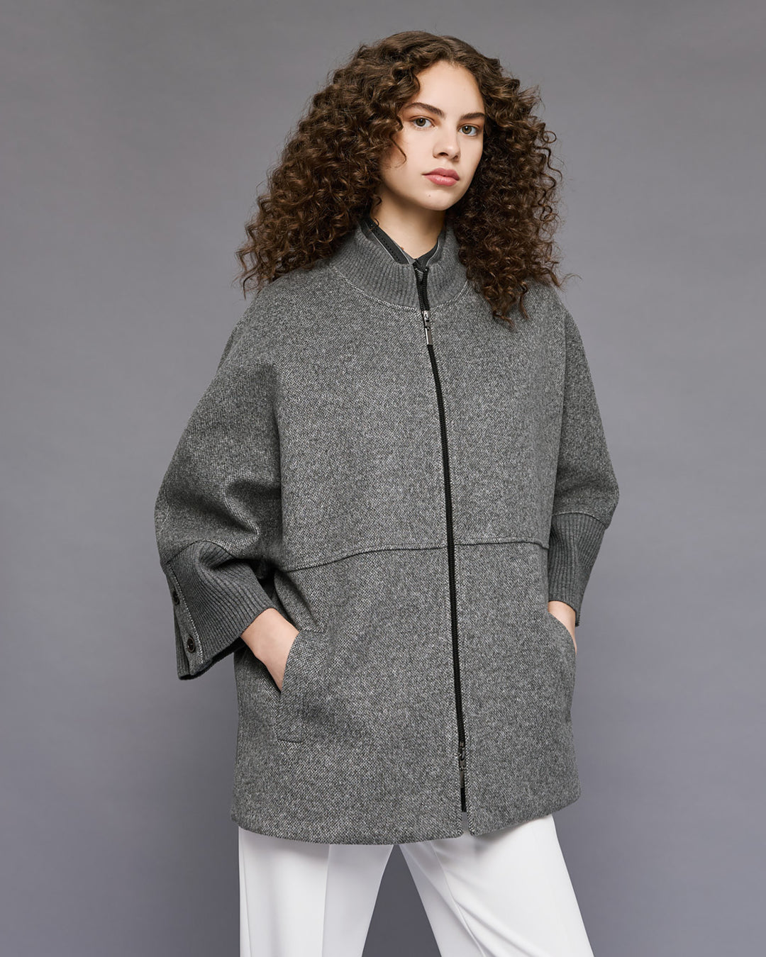Παλτό με 3/4 μανίκια και ριπ λεπτομέρειες Access Fashion