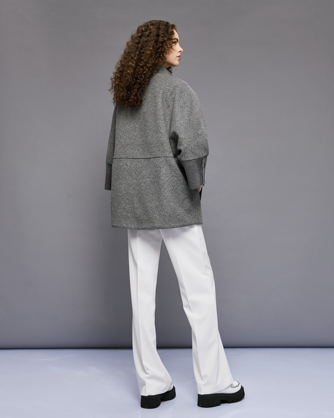Παλτό με 3/4 μανίκια και ριπ λεπτομέρειες Access Fashion