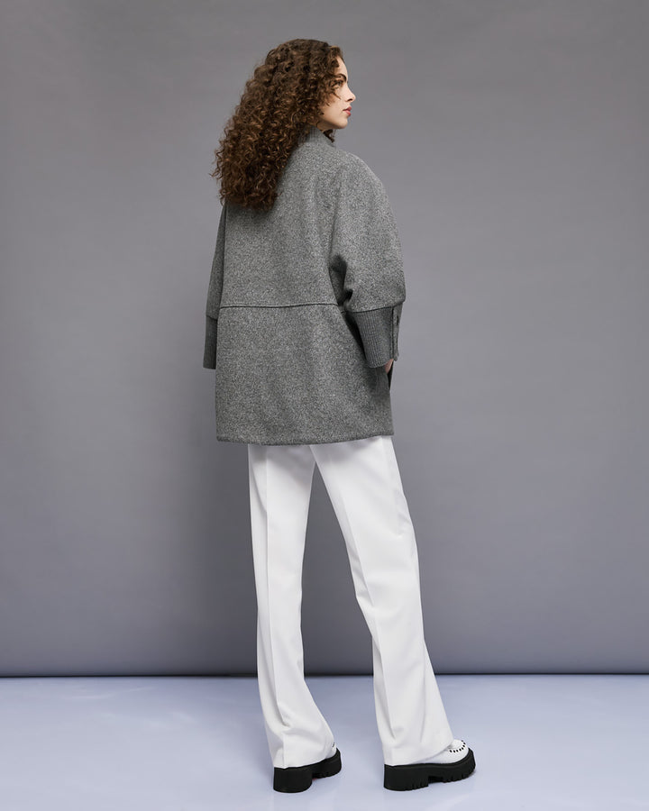 Παλτό με 3/4 μανίκια και ριπ λεπτομέρειες Access Fashion