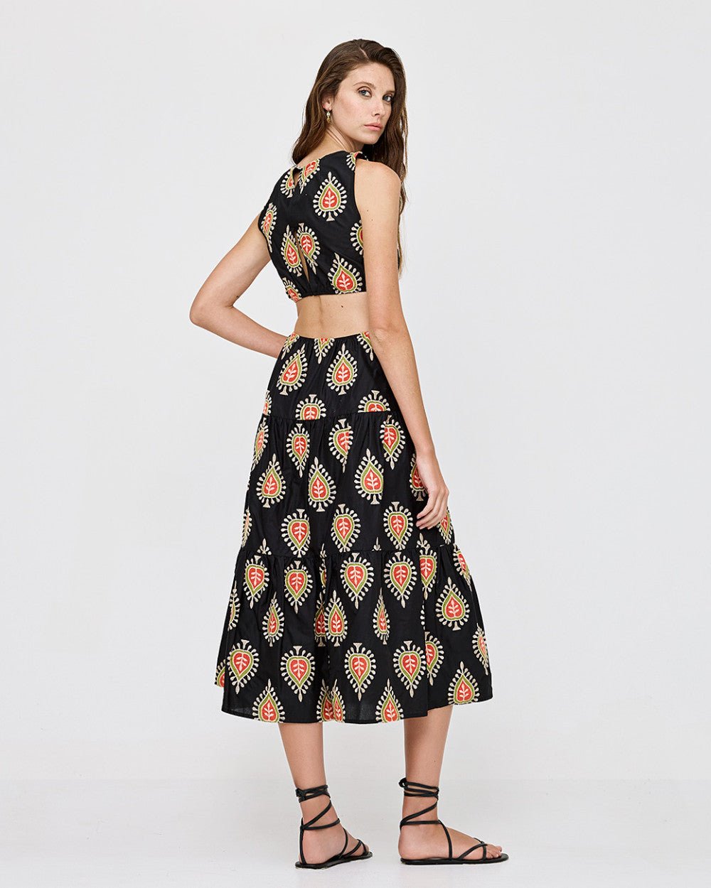 Φόρεμα έθνικ με άνοιγμα στη μέση Access Fashion - A Collection Boutique