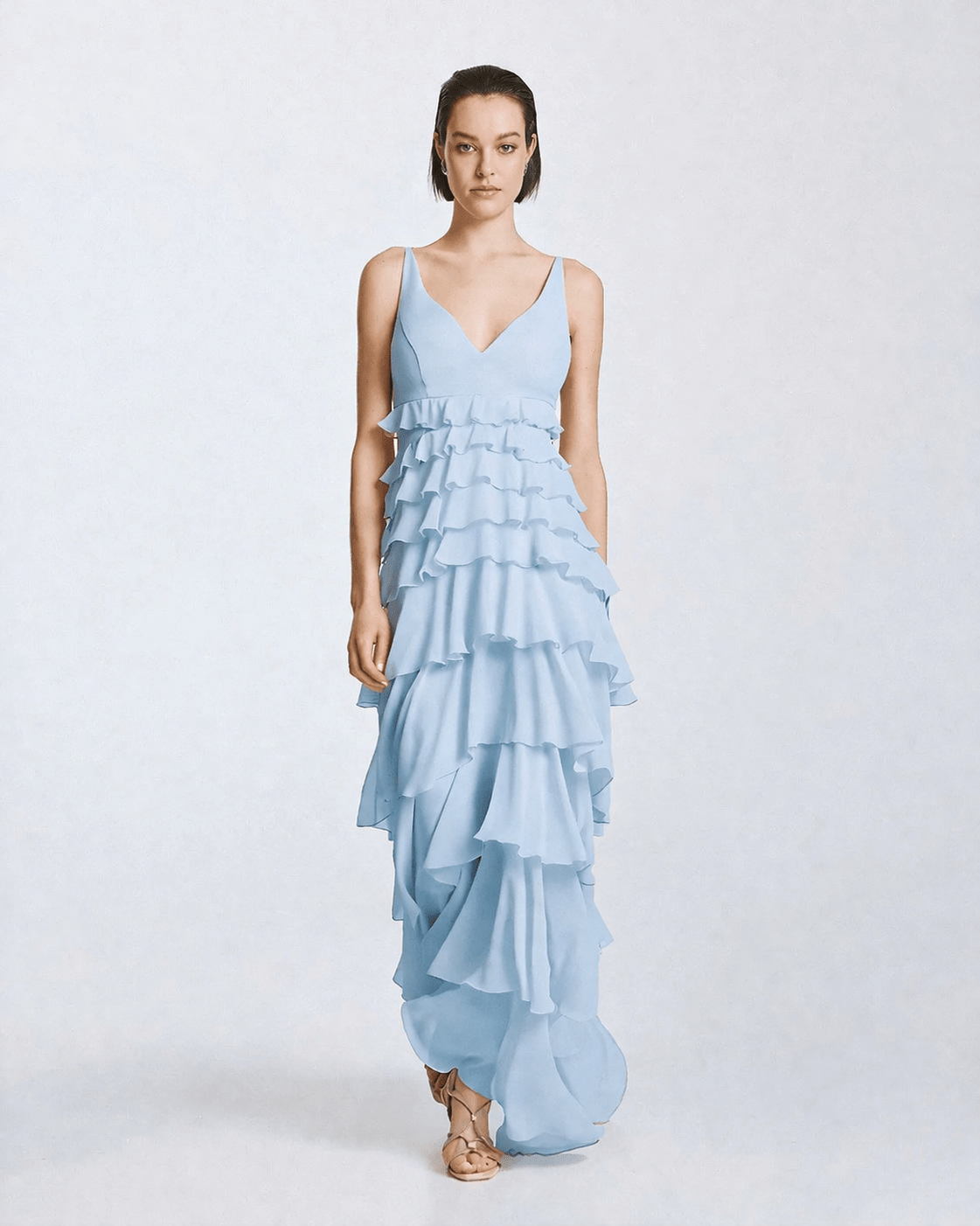 Φόρεμα μάξι με βολάν Access Fashion