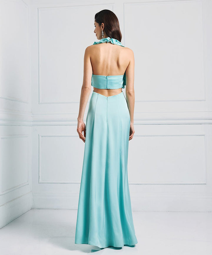 Φόρεμα μάξι με βολάν και ανοίγματα Access Fashion