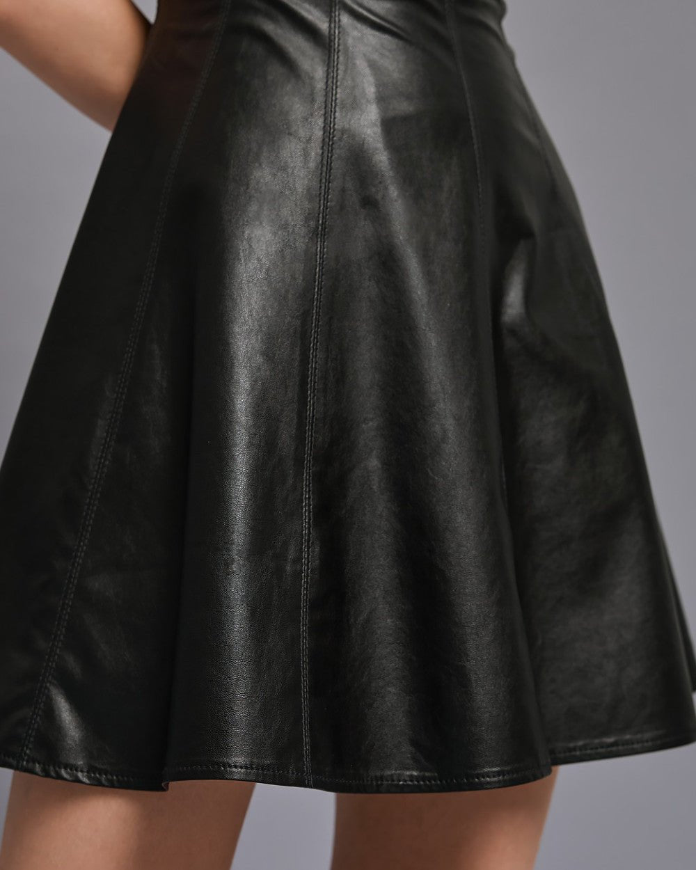 Φόρεμα μίνι όψης δέρματος Access Fashion