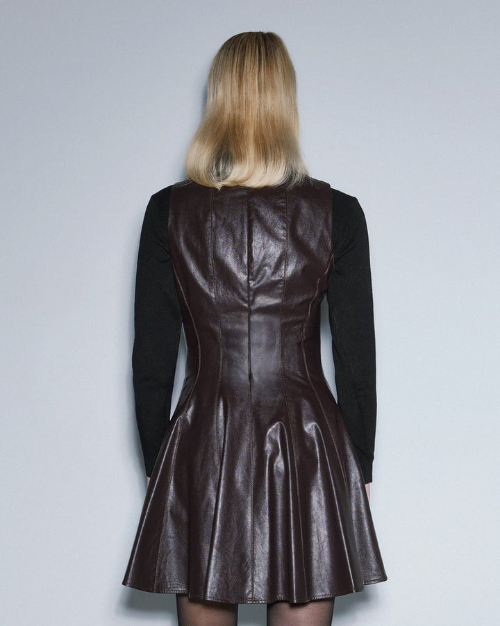 Φόρεμα μίνι όψης δέρματος Access Fashion