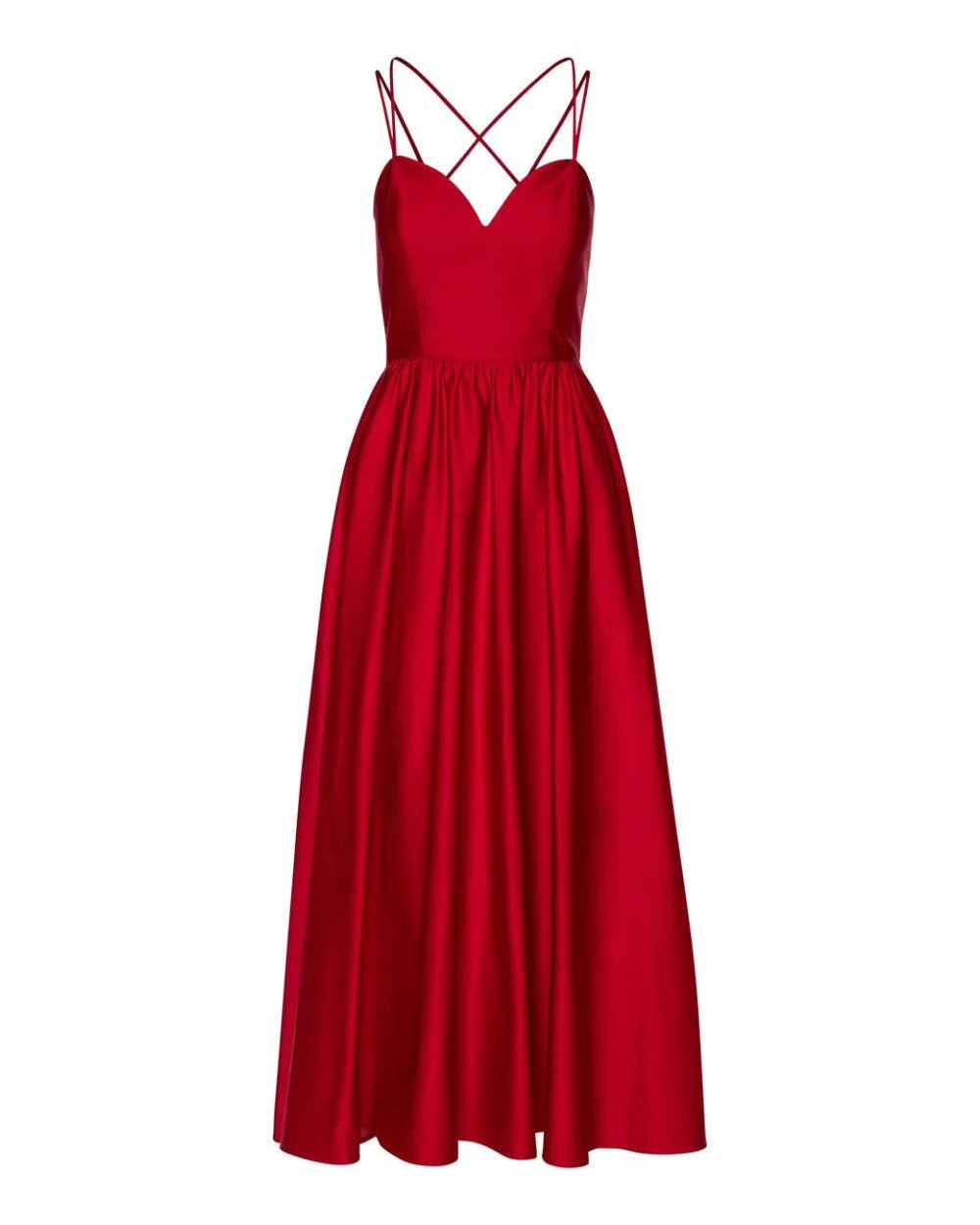 Φόρεμα μίντι κλος με σούρες Access Fashion