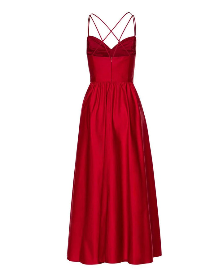 Φόρεμα μίντι κλος με σούρες Access Fashion