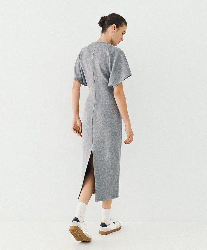 Φόρεμα μίντι με μανίκια νυχτερίδα Access Fashion