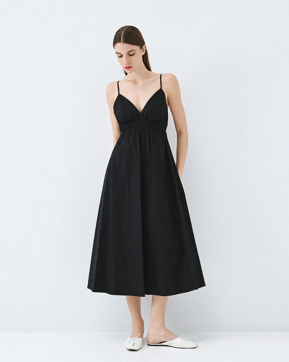 Φόρεμα μίντι με τιράντες Access Fashion