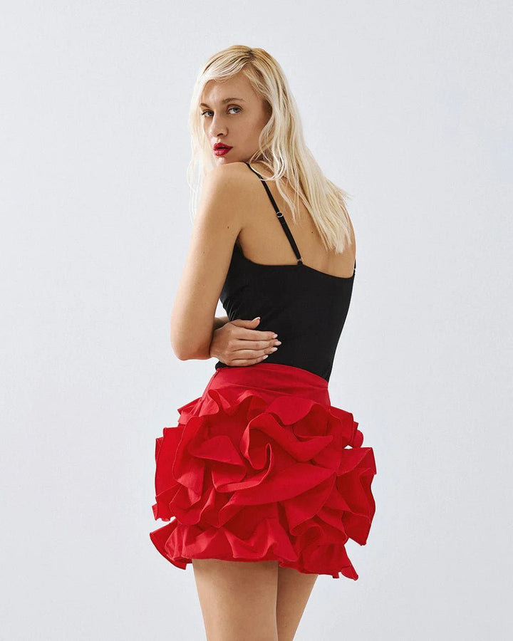 Φούστα μίνι με βολάν Access Fashion