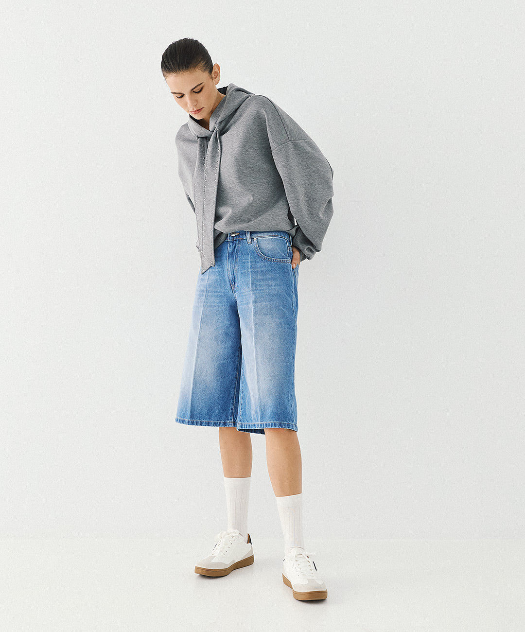 Φούτερ με κουκούλα και τρουκς Access Fashion