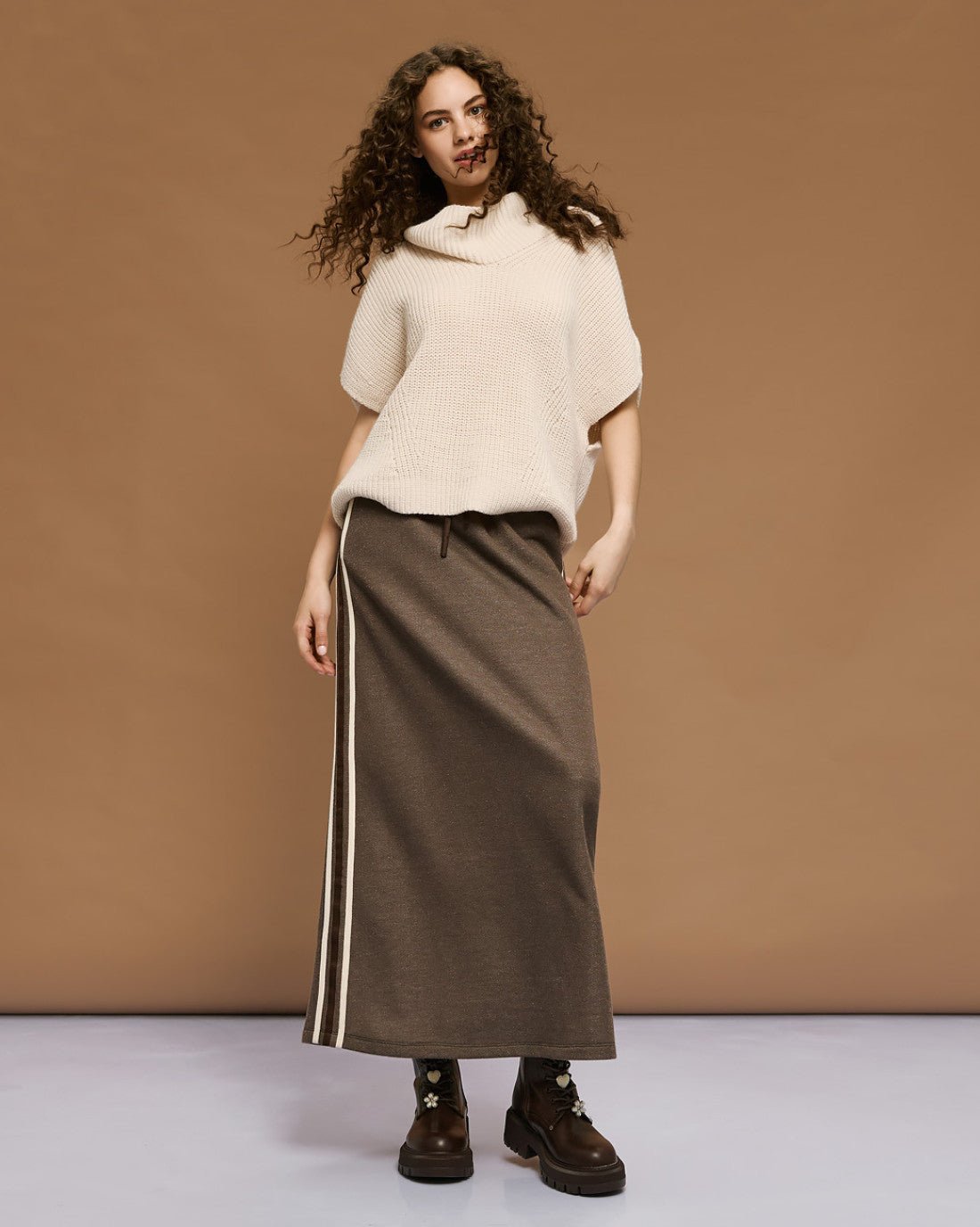 Φούστα μακριά με φάσες Access Fashion