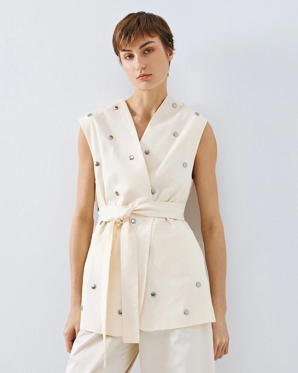 Γιλέκο με τρούκς και ζώνη Access Fashion