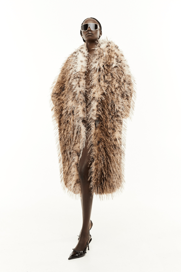 Γούνα midi με μακρυά τρίχα Lumina