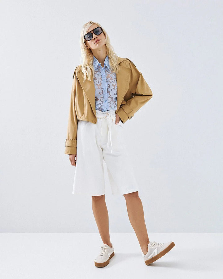 Καμπαρντίνα κοντή με πιέτες Access Fashion
