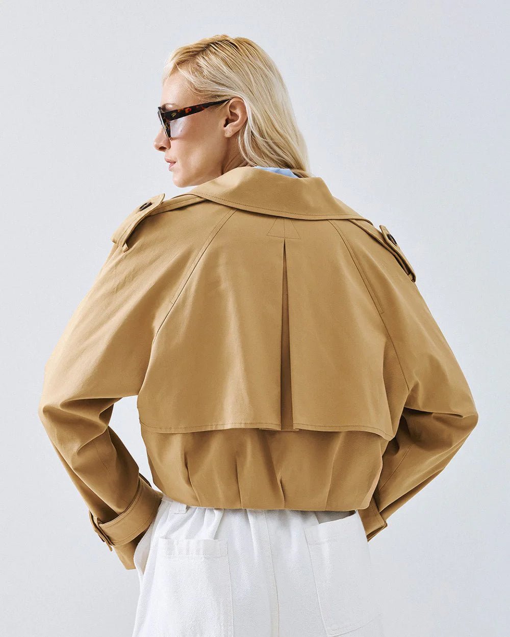 Καμπαρντίνα κοντή με πιέτες Access Fashion