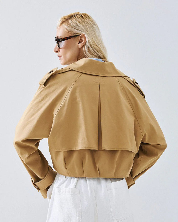 Καμπαρντίνα κοντή με πιέτες Access Fashion