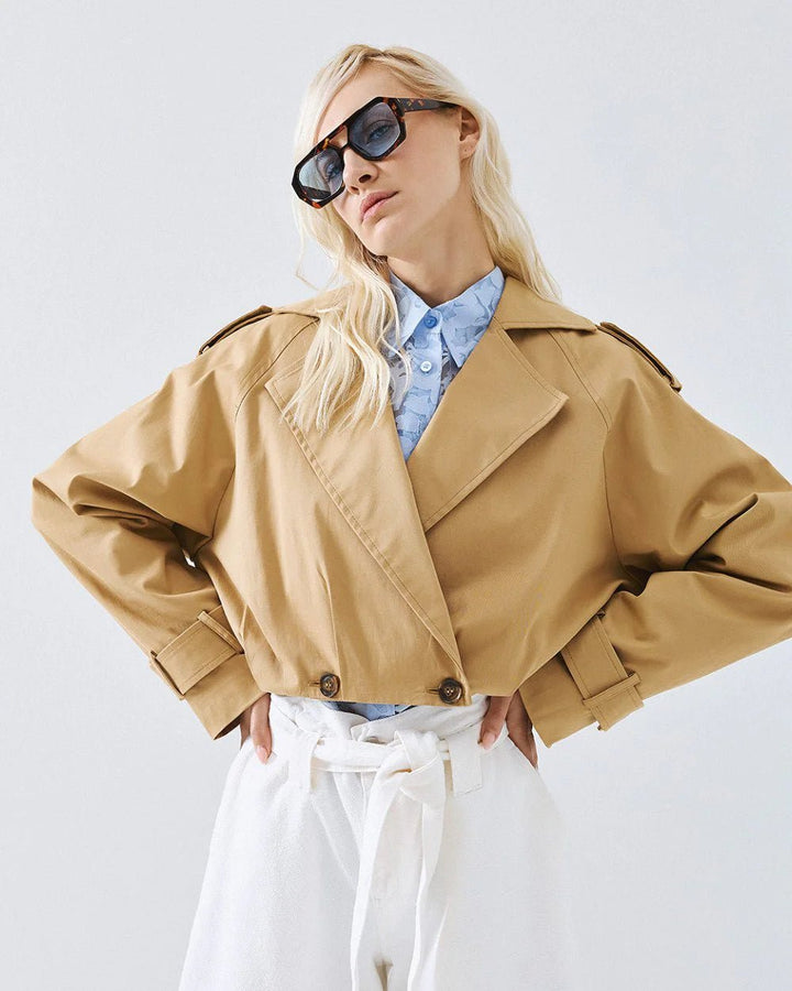 Καμπαρντίνα κοντή με πιέτες Access Fashion