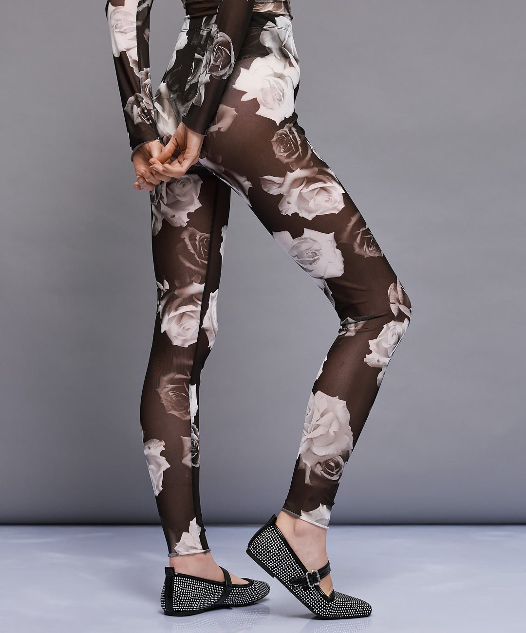 Κολάν διαφάνεια φλοράλ Access Fashion