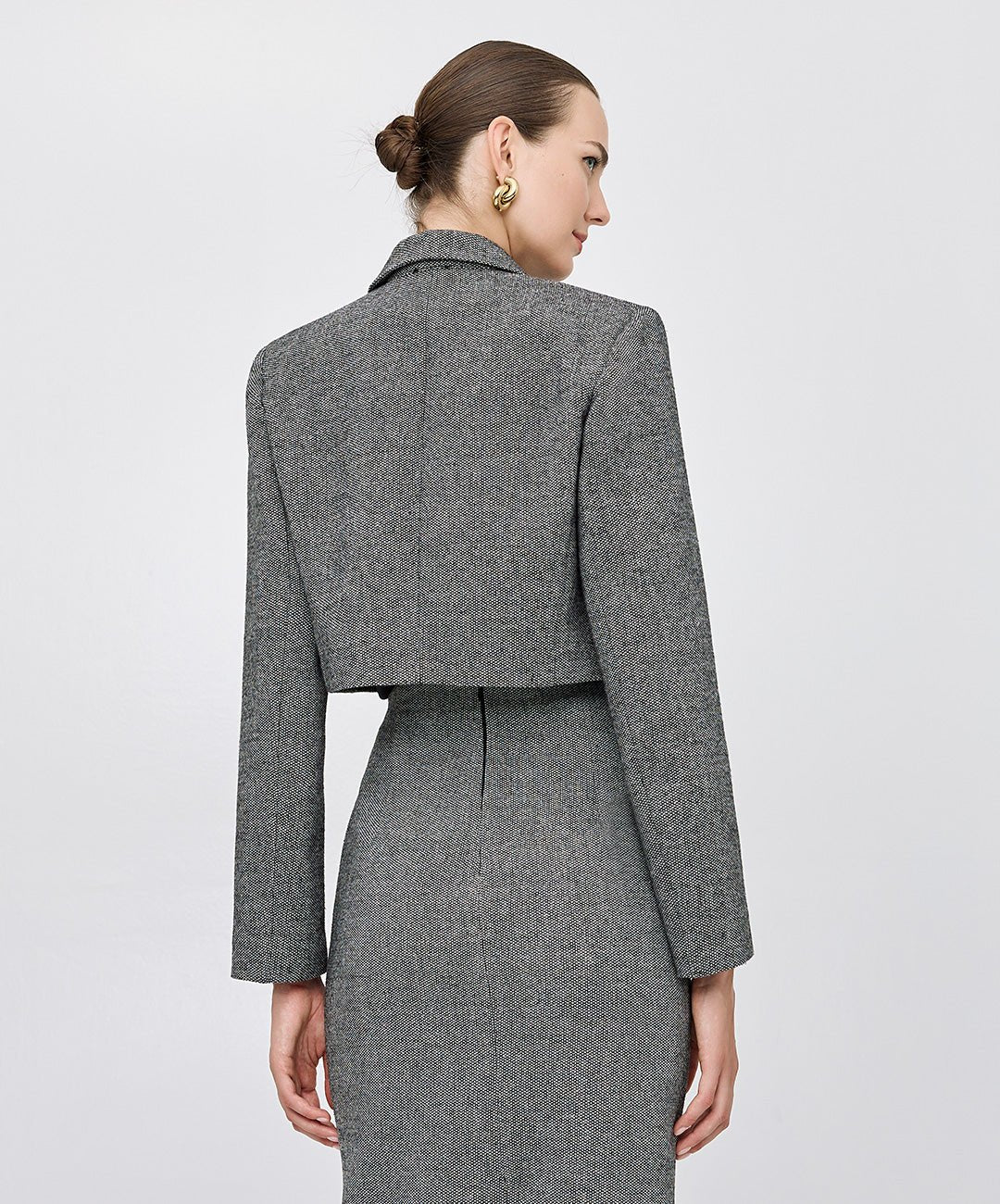 Κοστούμι σακάκι και παντελόνι tweed Access Fashion