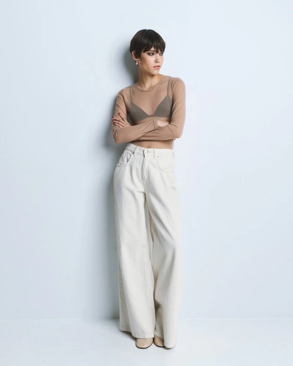 Μπλούζα διαφάνεια από τούλι Access Fashion
