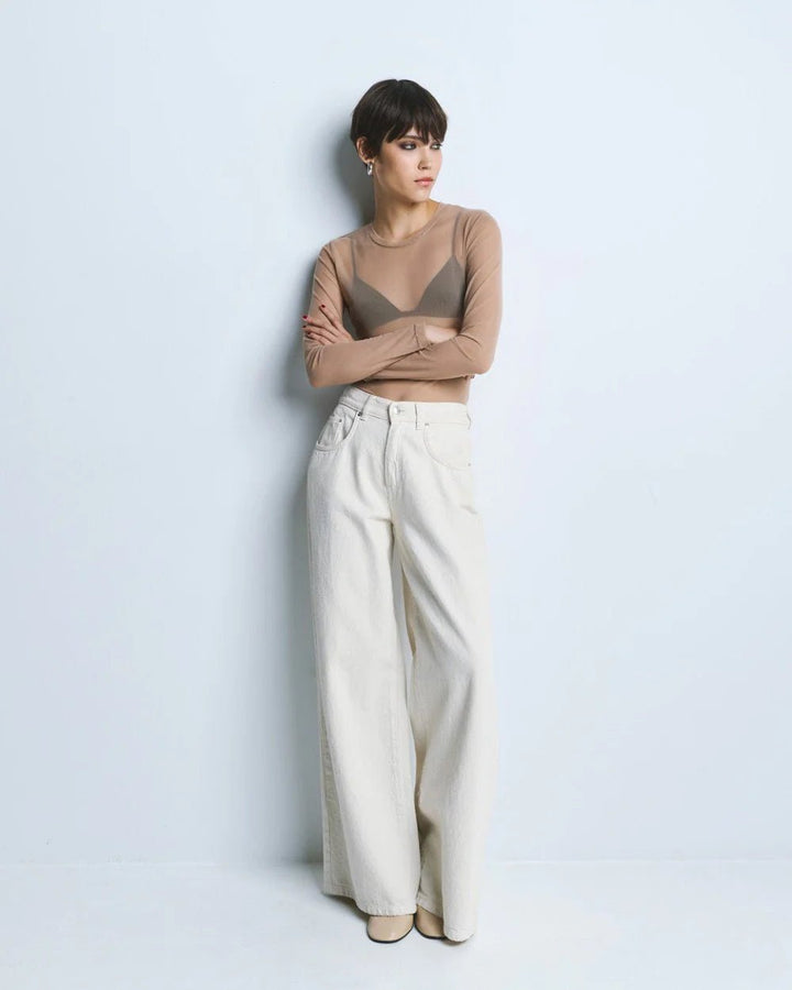 Μπλούζα διαφάνεια από τούλι Access Fashion