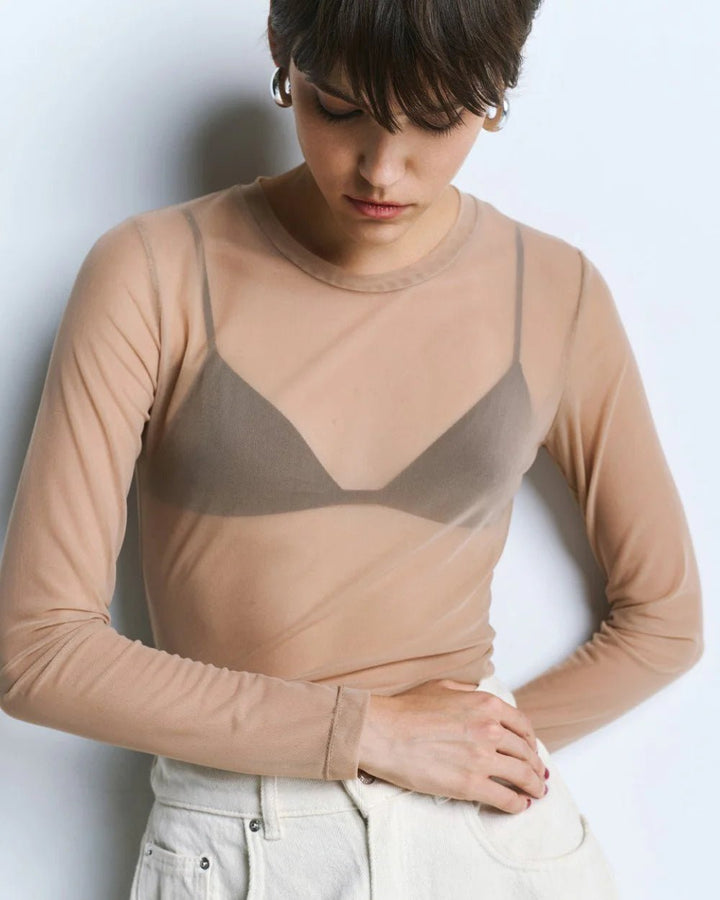 Μπλούζα διαφάνεια από τούλι Access Fashion