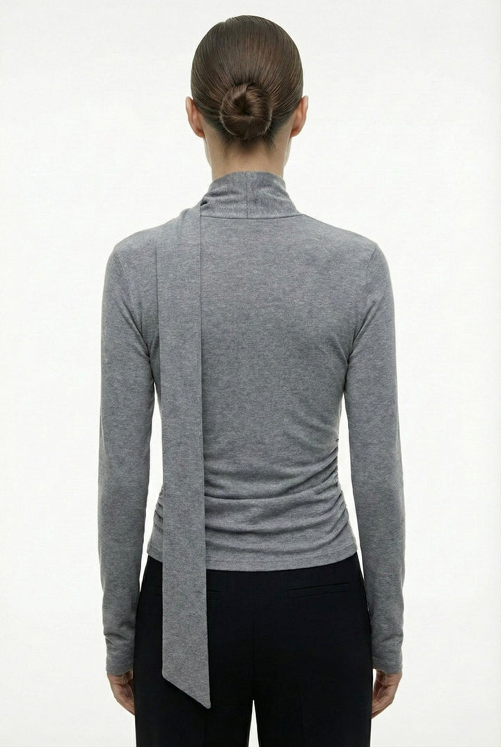 Μπλούζα με ντραπέ λαιμόκοψη A Collection Boutique