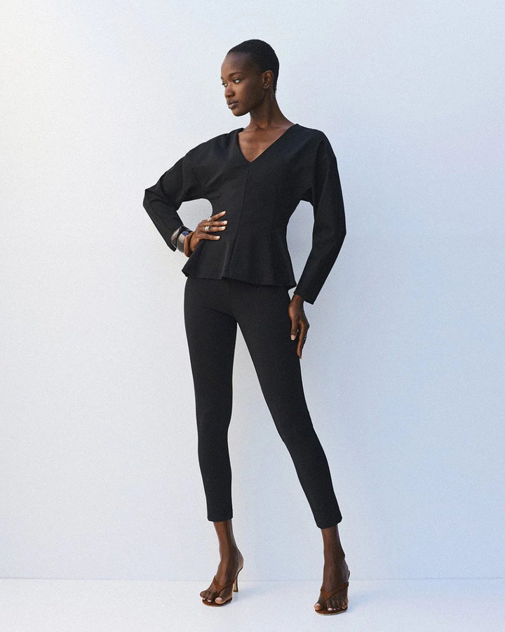 Μπλούζα peplum με V λαιμόκοψη Access Fashion