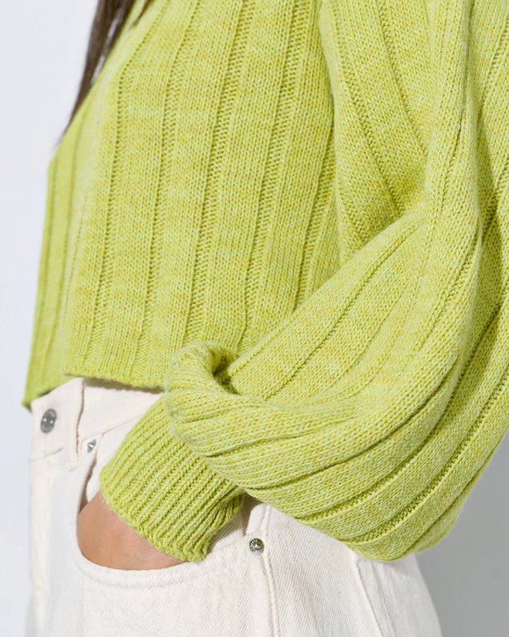 Μπλούζα πλεκτή oversized κοντή Access Fashion