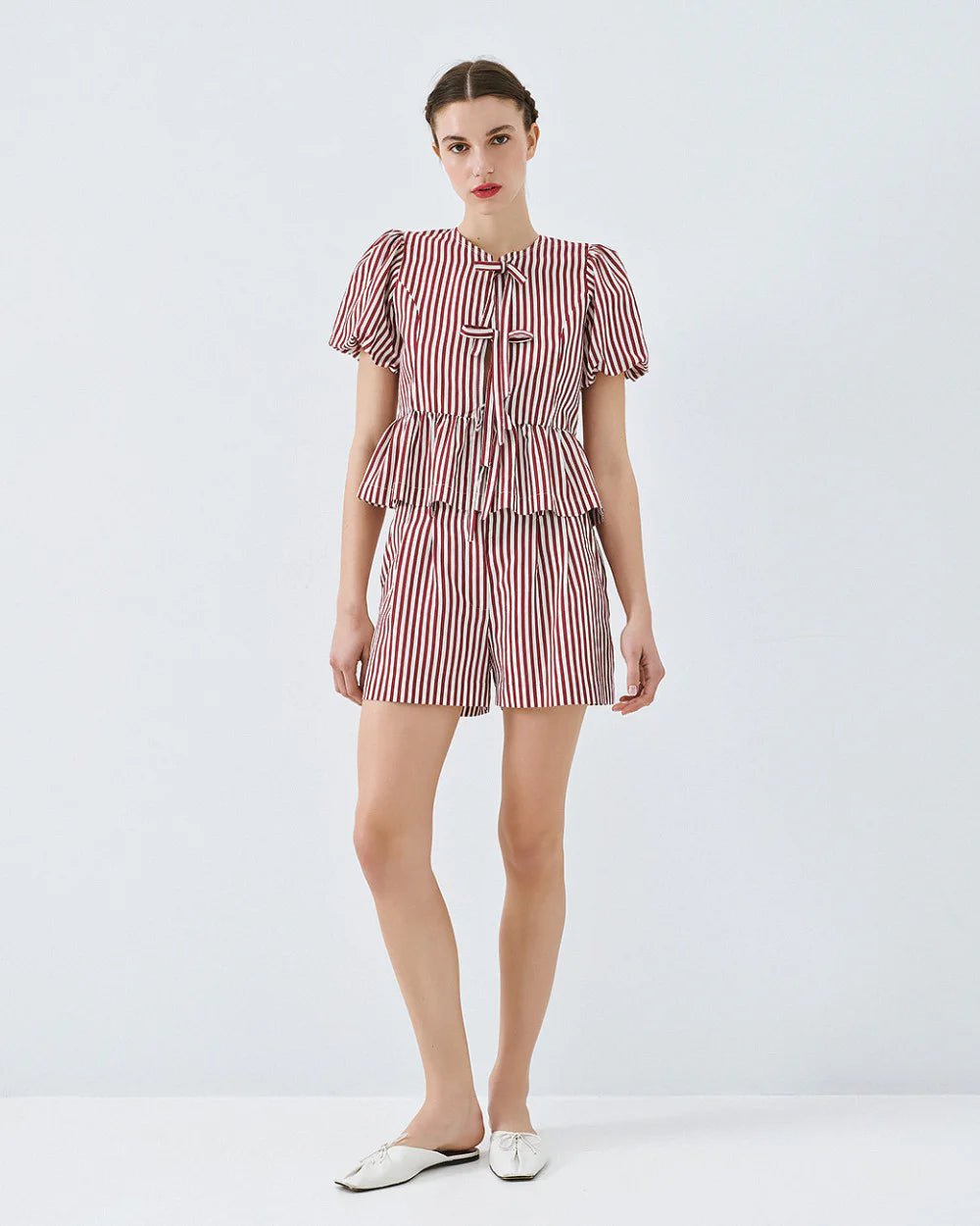 Μπλούζα ριγέ με φιόγκους Access Fashion