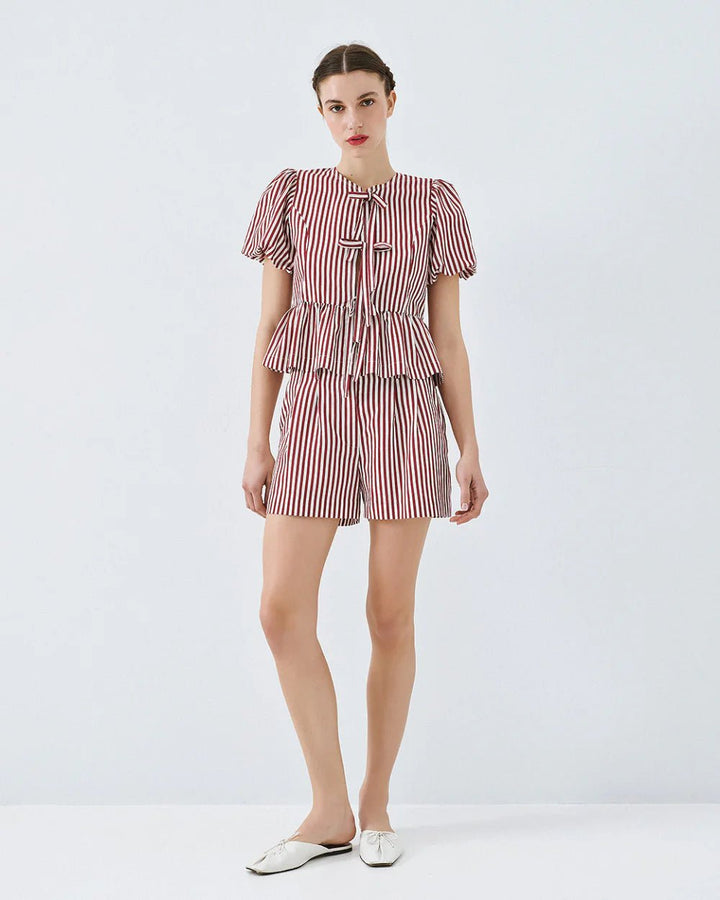 Μπλούζα ριγέ με φιόγκους Access Fashion