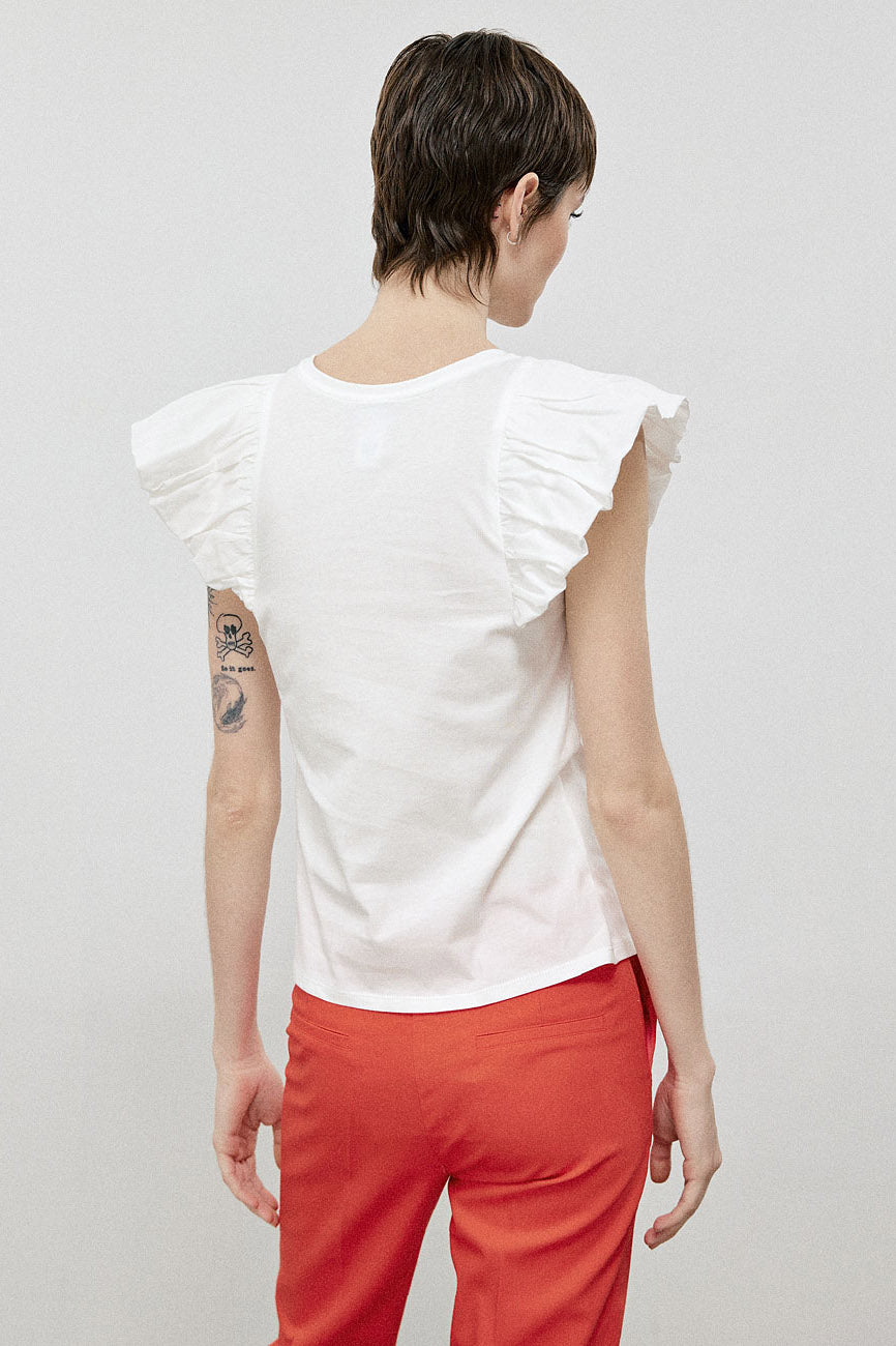 Μπλούζα με βολάν στα μανίκια Access Fashion - A Collection Boutique