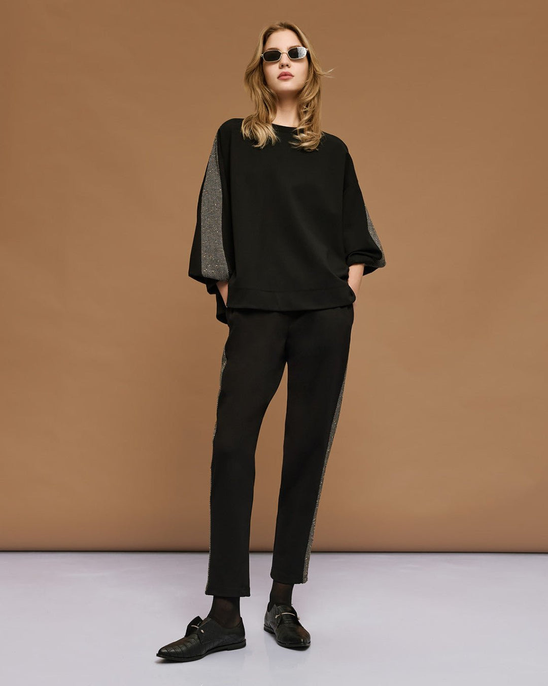 Μπλούζα με μακρύ μανίκι και φάσες Access Fashion