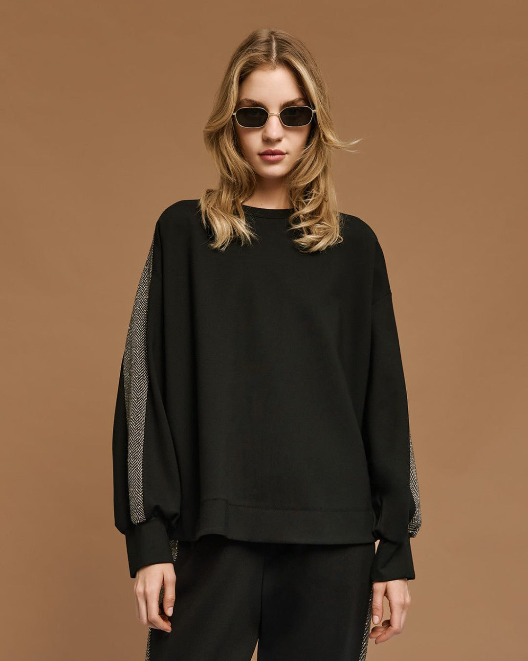 Μπλούζα με μακρύ μανίκι και φάσες Access Fashion