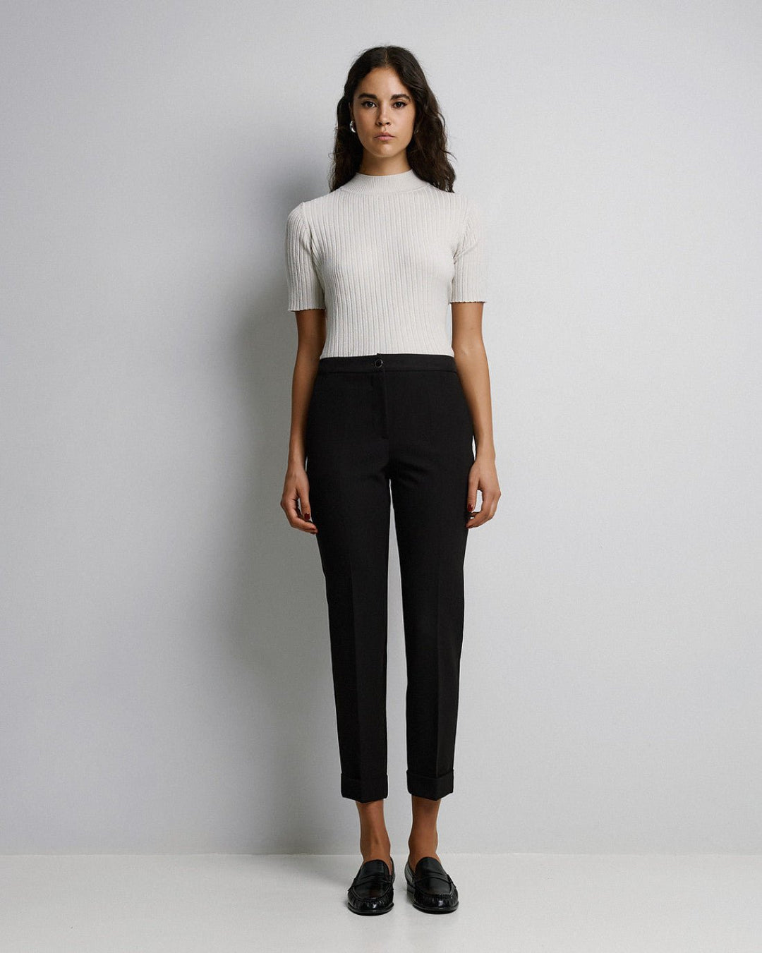 Μπλούζα πλεκτή κοντομάνικη lurex Access Fashion