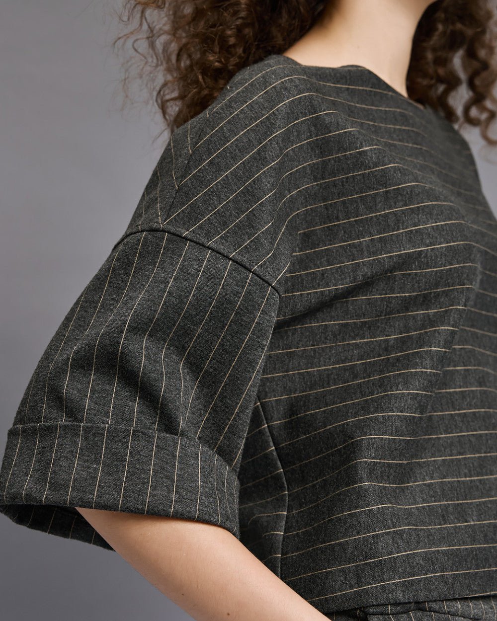 Μπλούζα ριγέ με χαμόγελο λαιμόκοψη Access Fashion