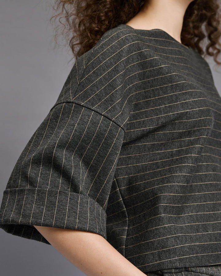 Μπλούζα ριγέ με χαμόγελο λαιμόκοψη Access Fashion