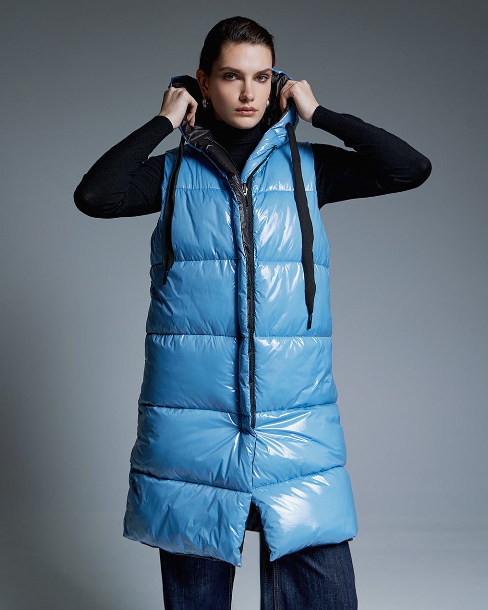 Μπουφάν puffer αμάνικο διπλής όψης Access Fashion - A Collection Boutique