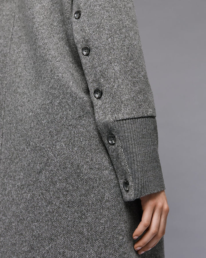 Παλτό μακρύ με τσέπες και ριπ λεπτομέρειες Access Fashion