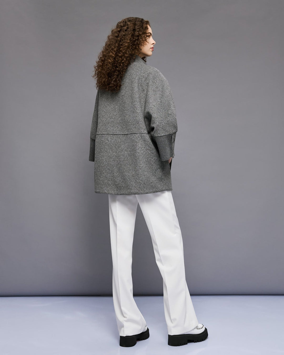 Παλτό με 3/4 μανίκια και ριπ λεπτομέρειες Access Fashion