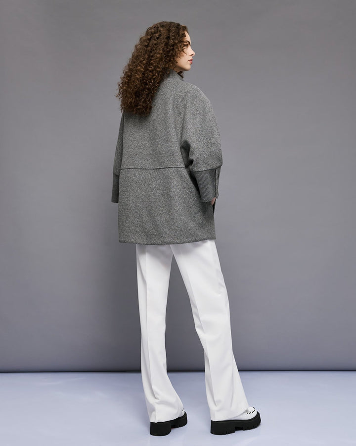 Παλτό με 3/4 μανίκια και ριπ λεπτομέρειες Access Fashion