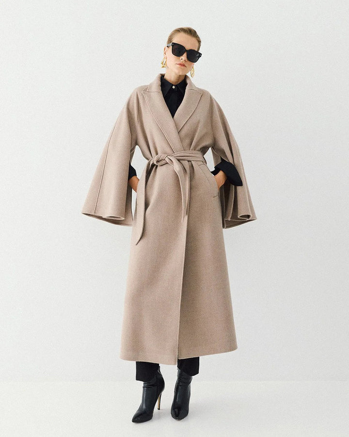 Παλτό με φαρδιά μανίκια και ζώνη Access Fashion
