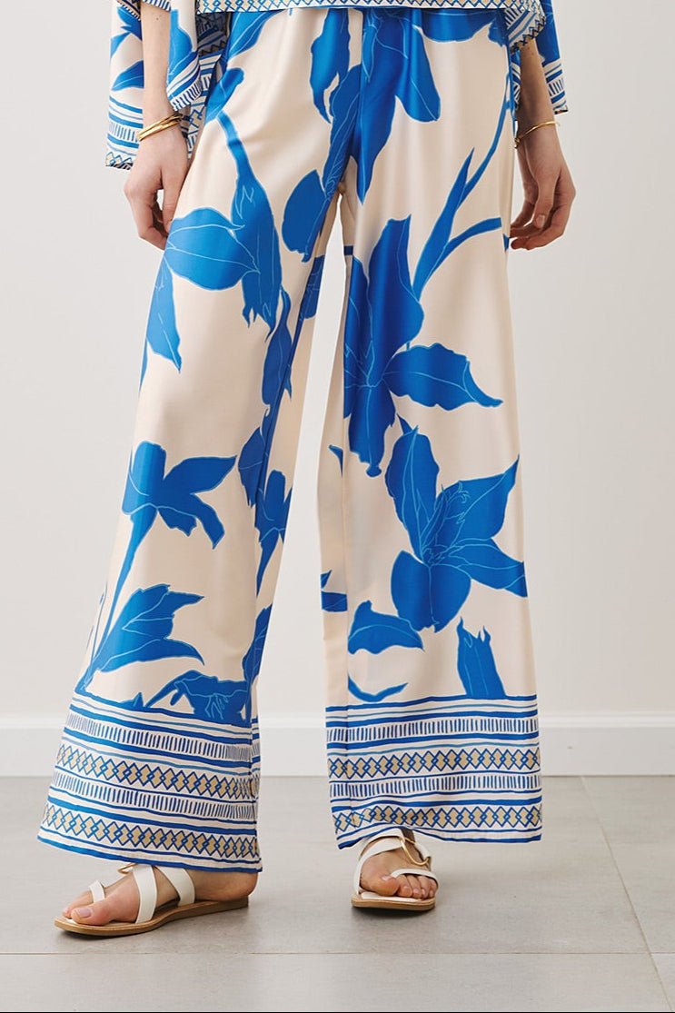 Παντελόνα εμπριμέ με φάσες Figaro Fashion