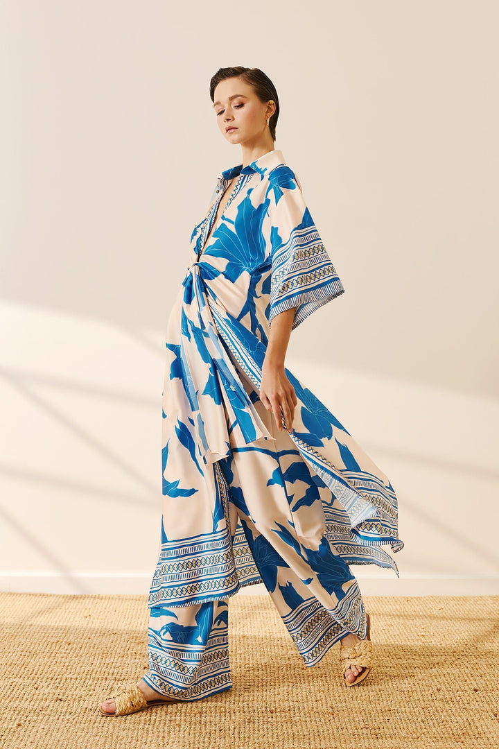 Παντελόνα εμπριμέ με φάσες Figaro Fashion