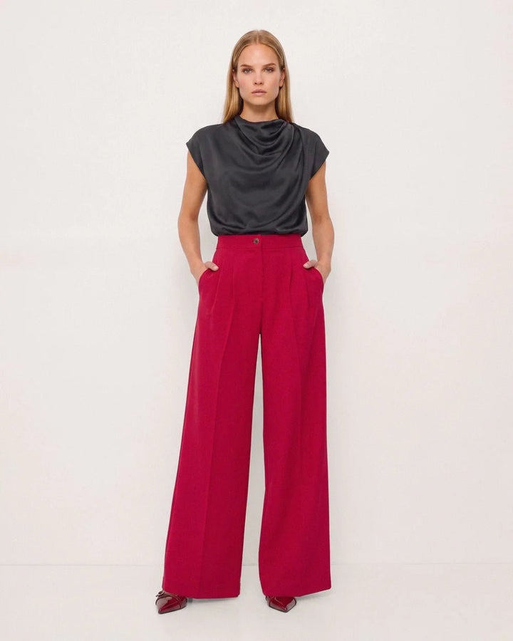 Παντελόνα με πιέτες Access Fashion
