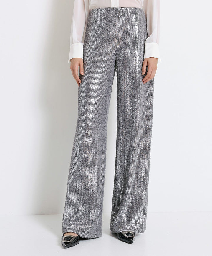 Παντελόνα ψηλόμεση παγιέτα Access Fashion