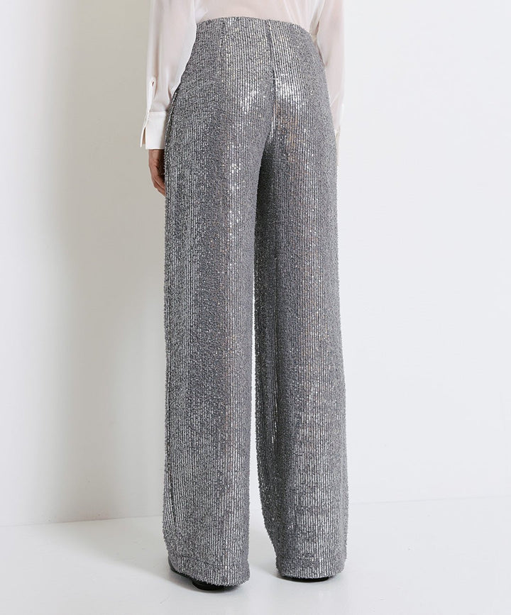 Παντελόνα ψηλόμεση παγιέτα Access Fashion